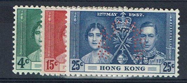 Image of Hong Kong SG 137S/9S LMM British Commonwealth Stamp